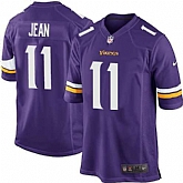 Nike Men & Women & Youth Vikings #11 Jean Purple Team Color Game Jersey,baseball caps,new era cap wholesale,wholesale hats